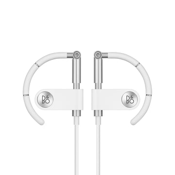 Bang & Olufsen Beoply Earset, Premium Wireless Earphones with Adjustable Earhook Wearing Style in white